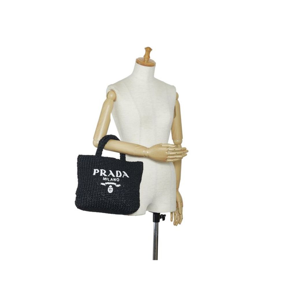 Prada Raffia Logo Handbag - Picture 7 of 7